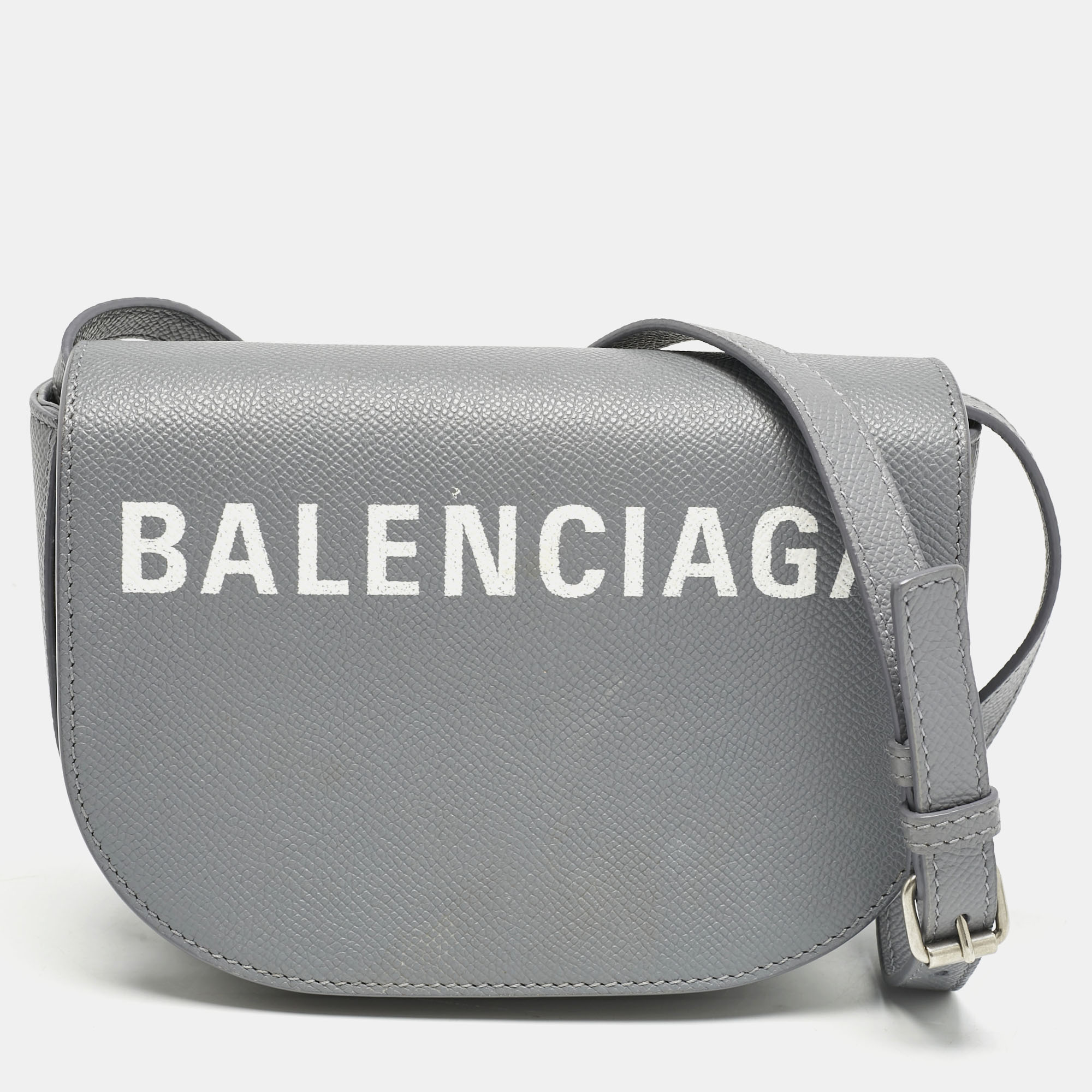 

Balenciaga Grey Leather  Ville Day Crossbody Bag