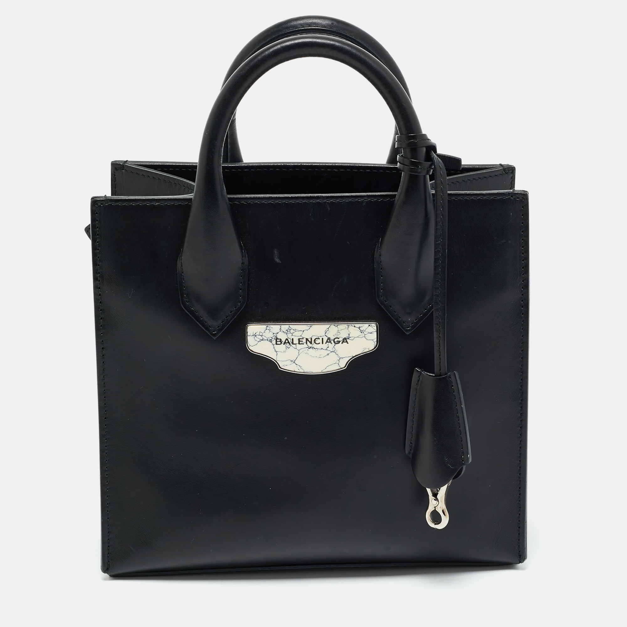 

Balenciaga Black Leather Mini All Afternoon Tote