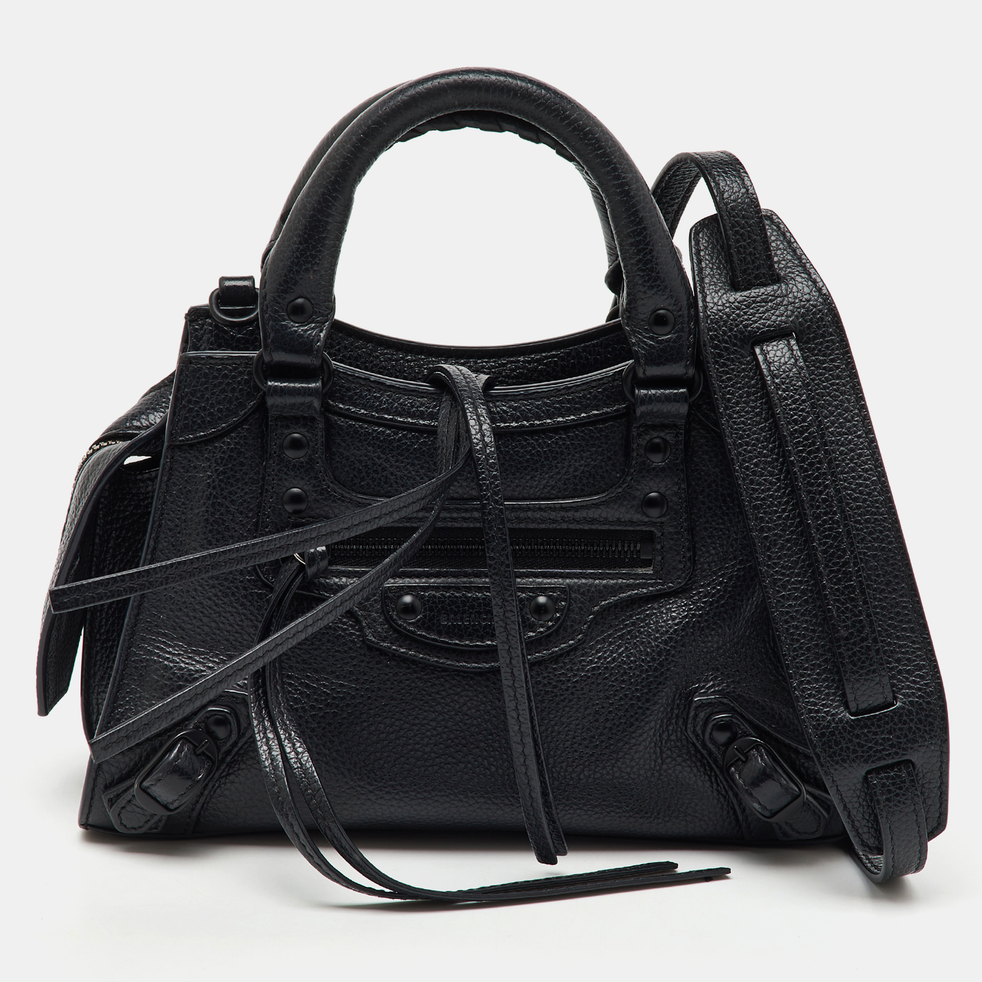 

Balenciaga Black Leather Mini Neo Classic City Shoulder Bag