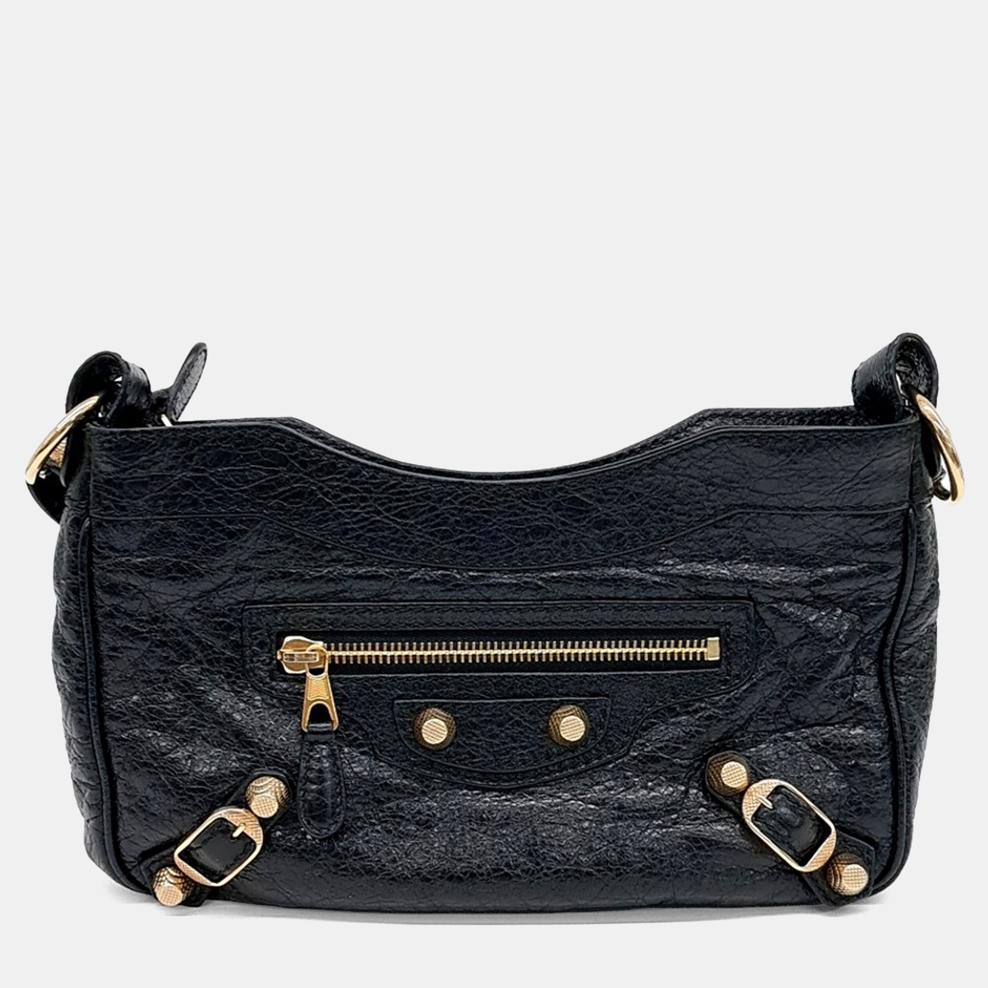 

Balenciaga Black Leather New Giant Mini Crossbody Bag