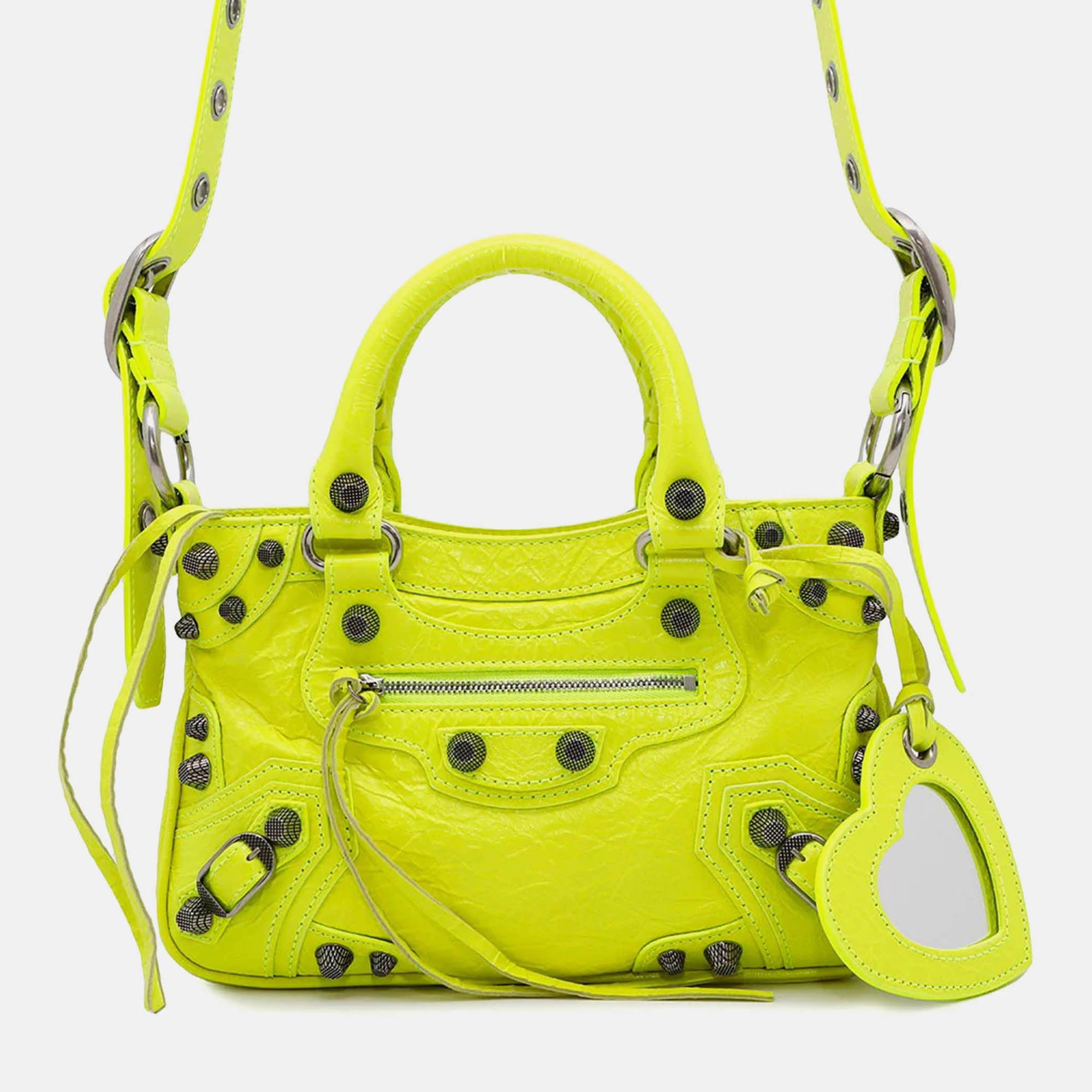 

Balenciaga Neo Cagoule Neon Yellow Arena Lambskin Size