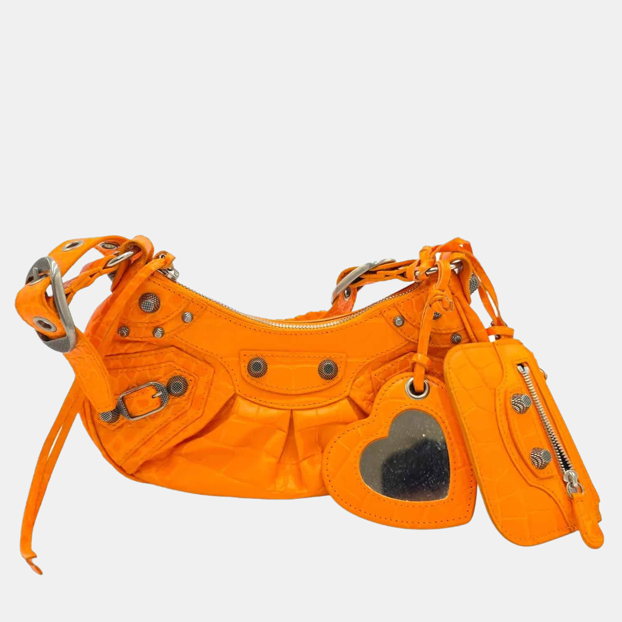 

Balenciaga Le Cagole Orange Leather Crossbody Bag