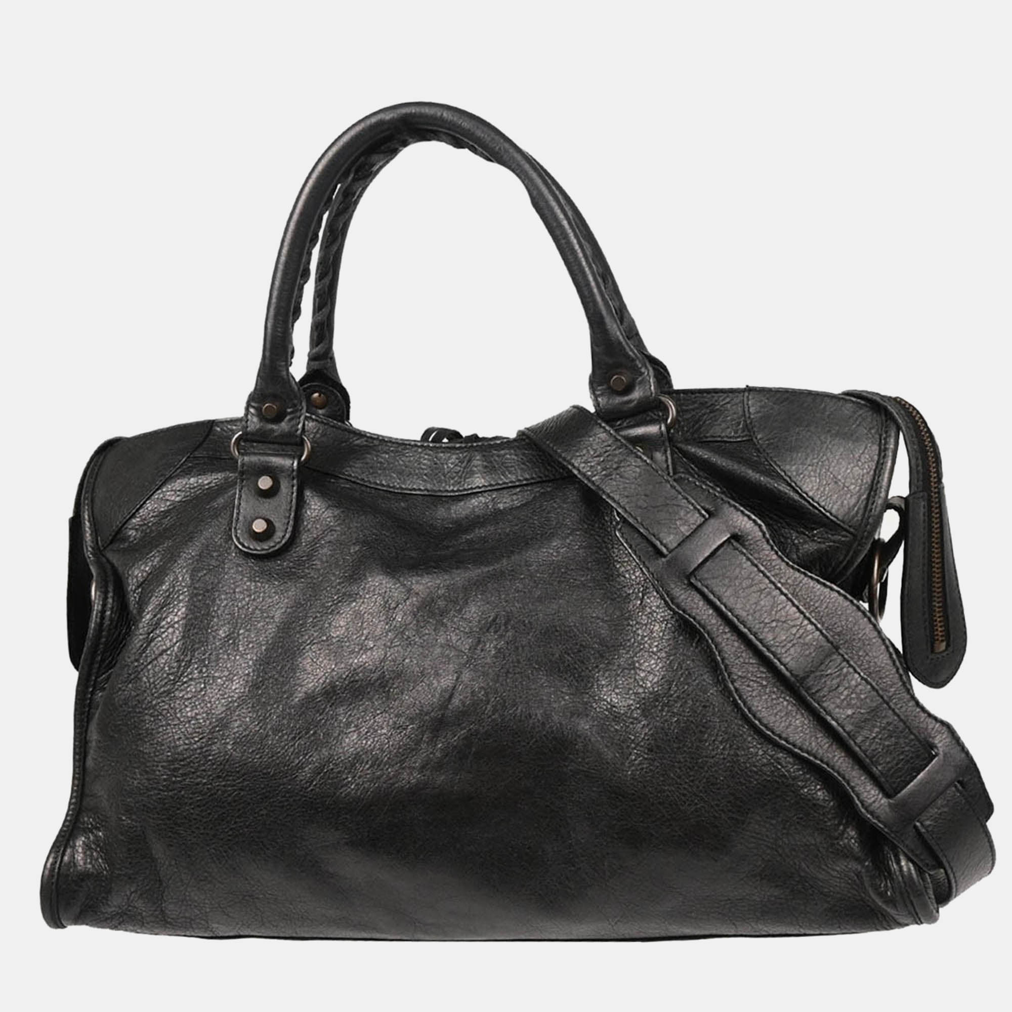 

Balenciaga Classic City Medium Black Leather Handbag