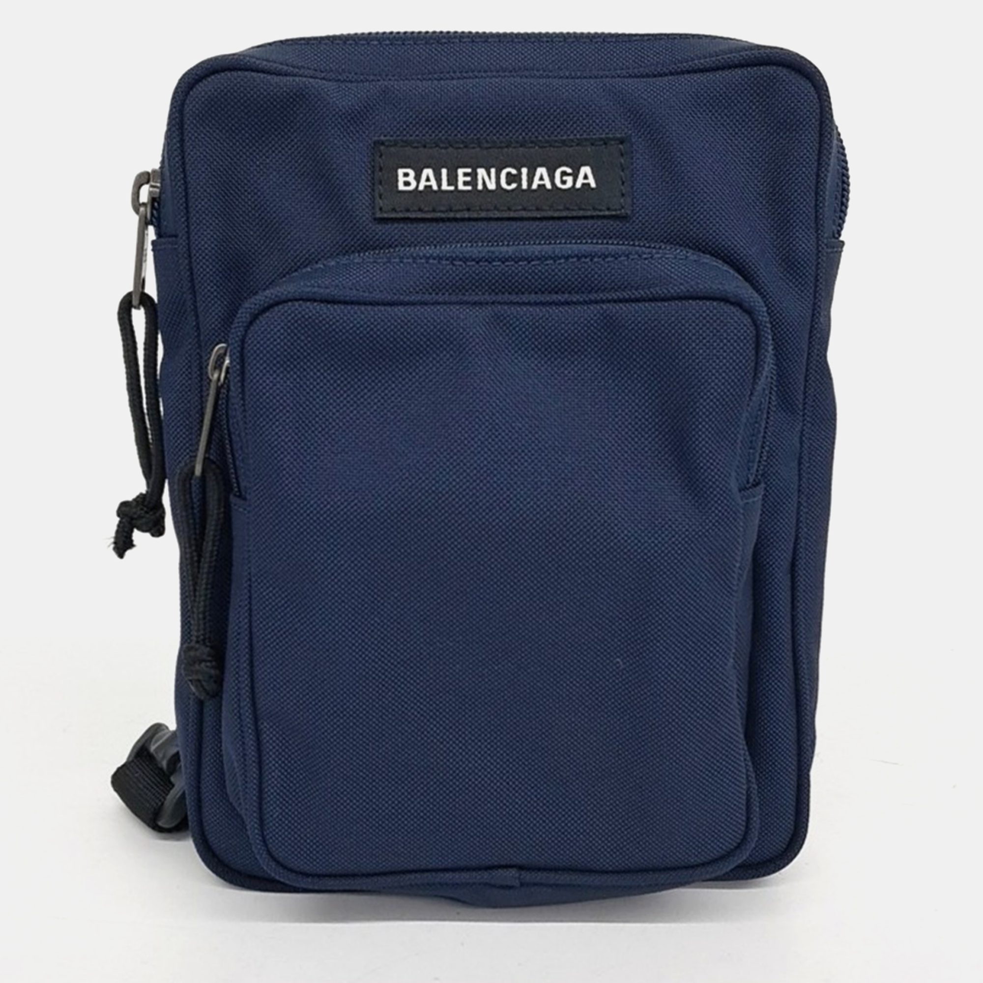 

Balenciaga Blue Nylon Explorer Messenger Bag