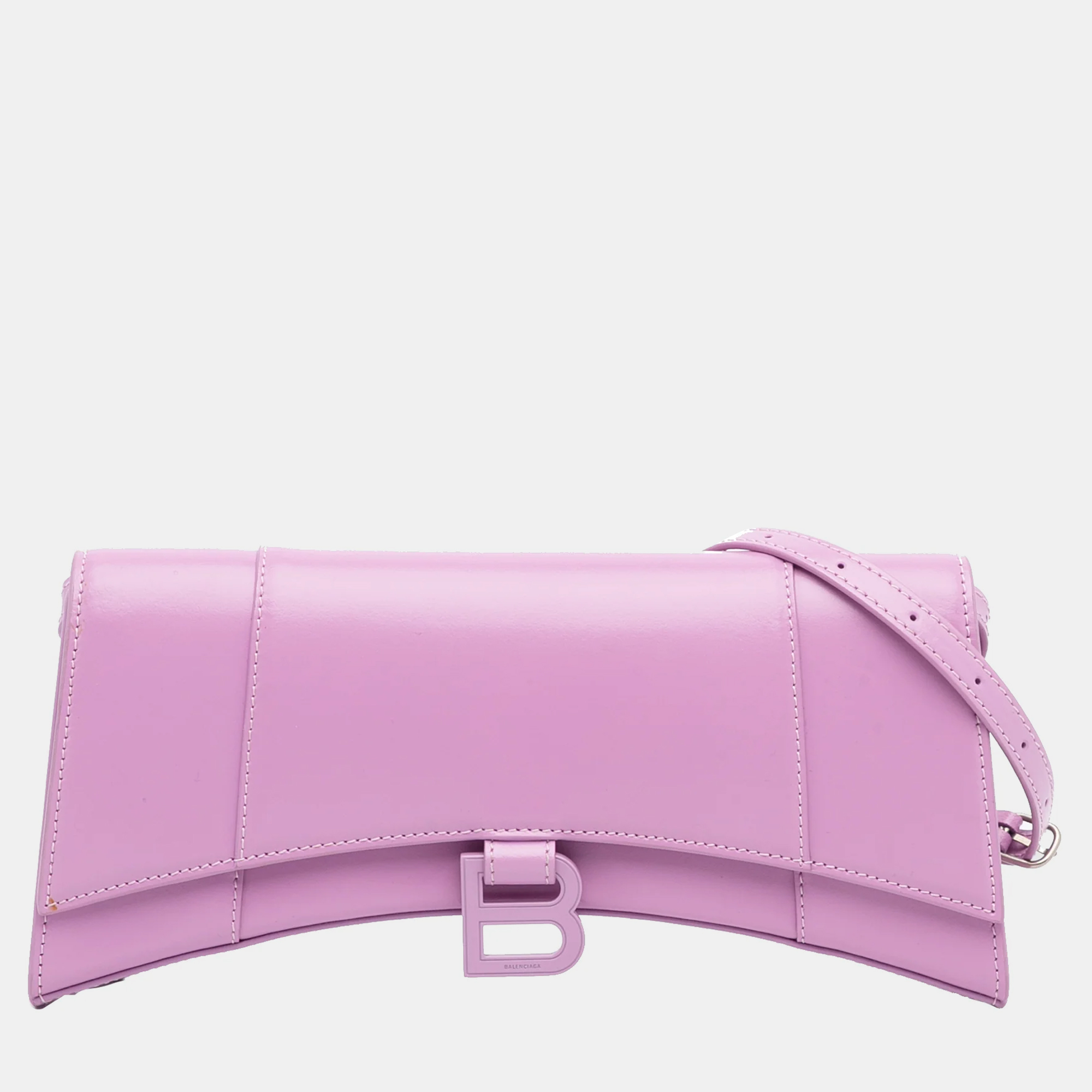 

Balenciaga Hourglass Stretch Pink Leather Shoulder Bag