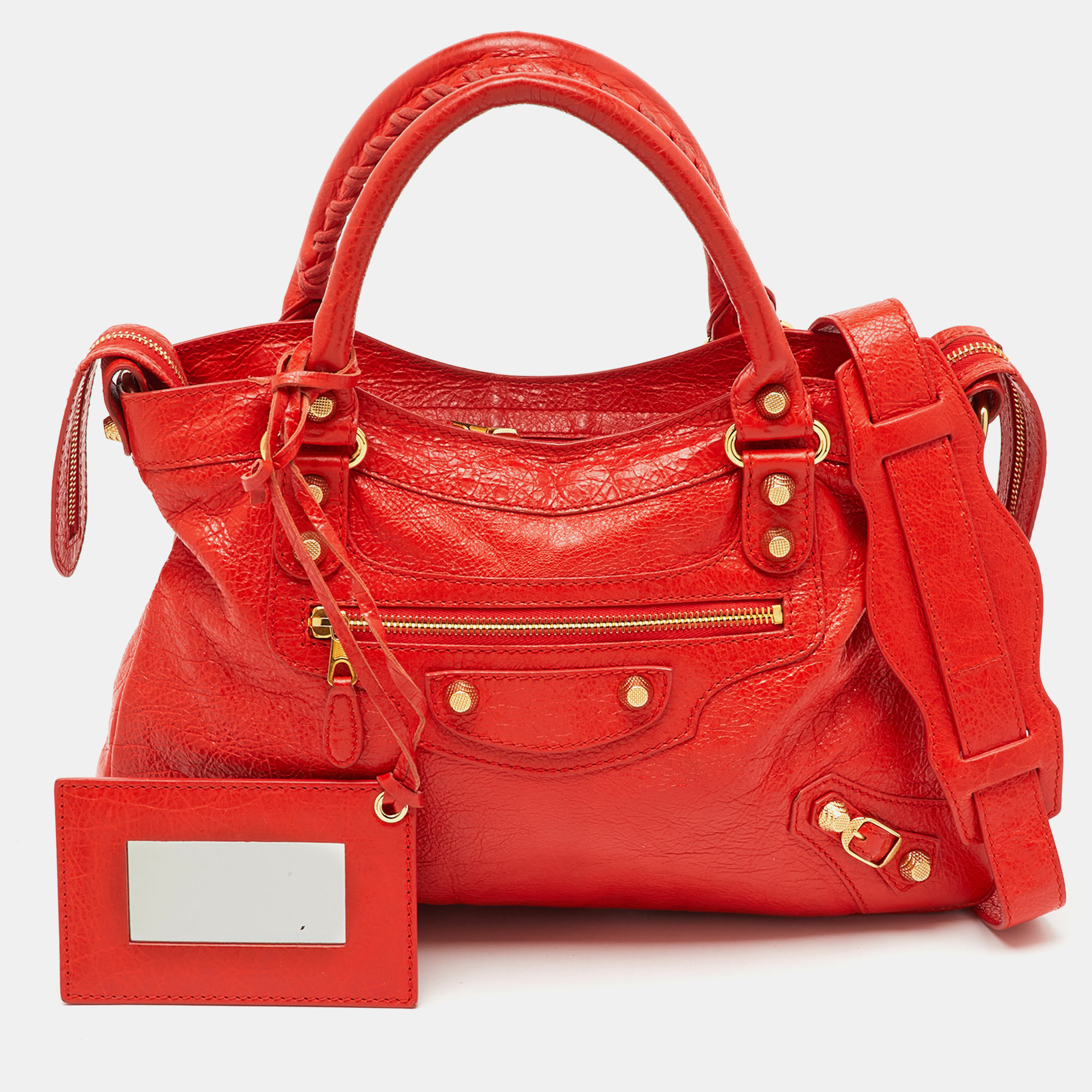 

Balenciaga Orange Leather RGH Town Bag