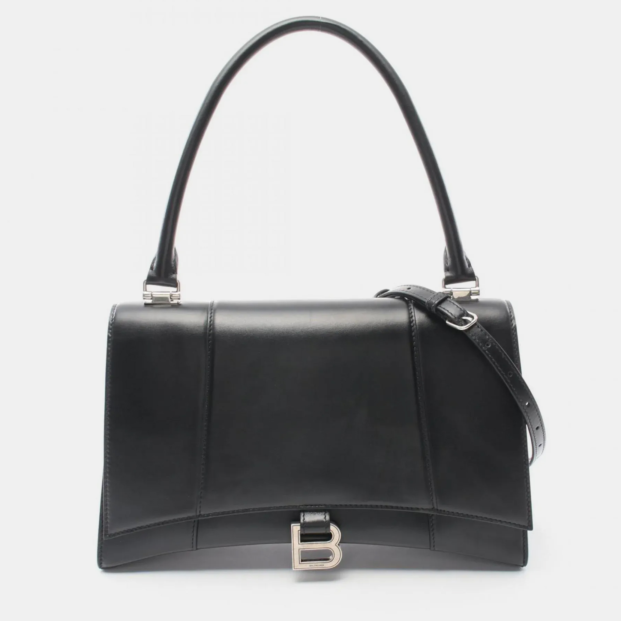 

Balenciaga Hourglass Black Leather Handbag
