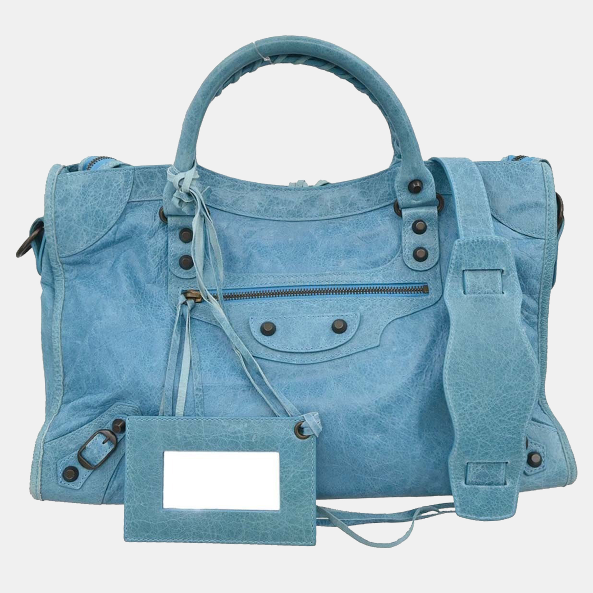 

Balenciaga Light Blue Medium The City 2way Handbag