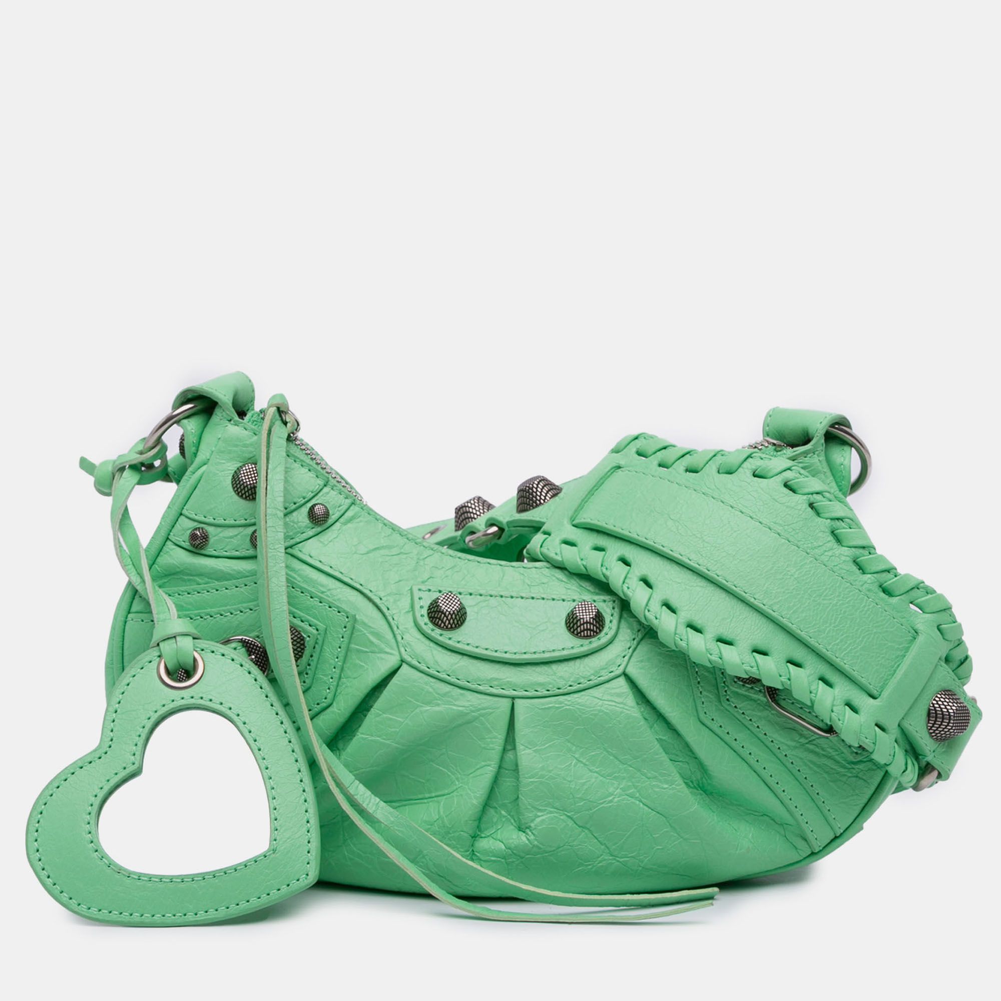 

Balenciaga Green Lambskin Motocross Le Cagole