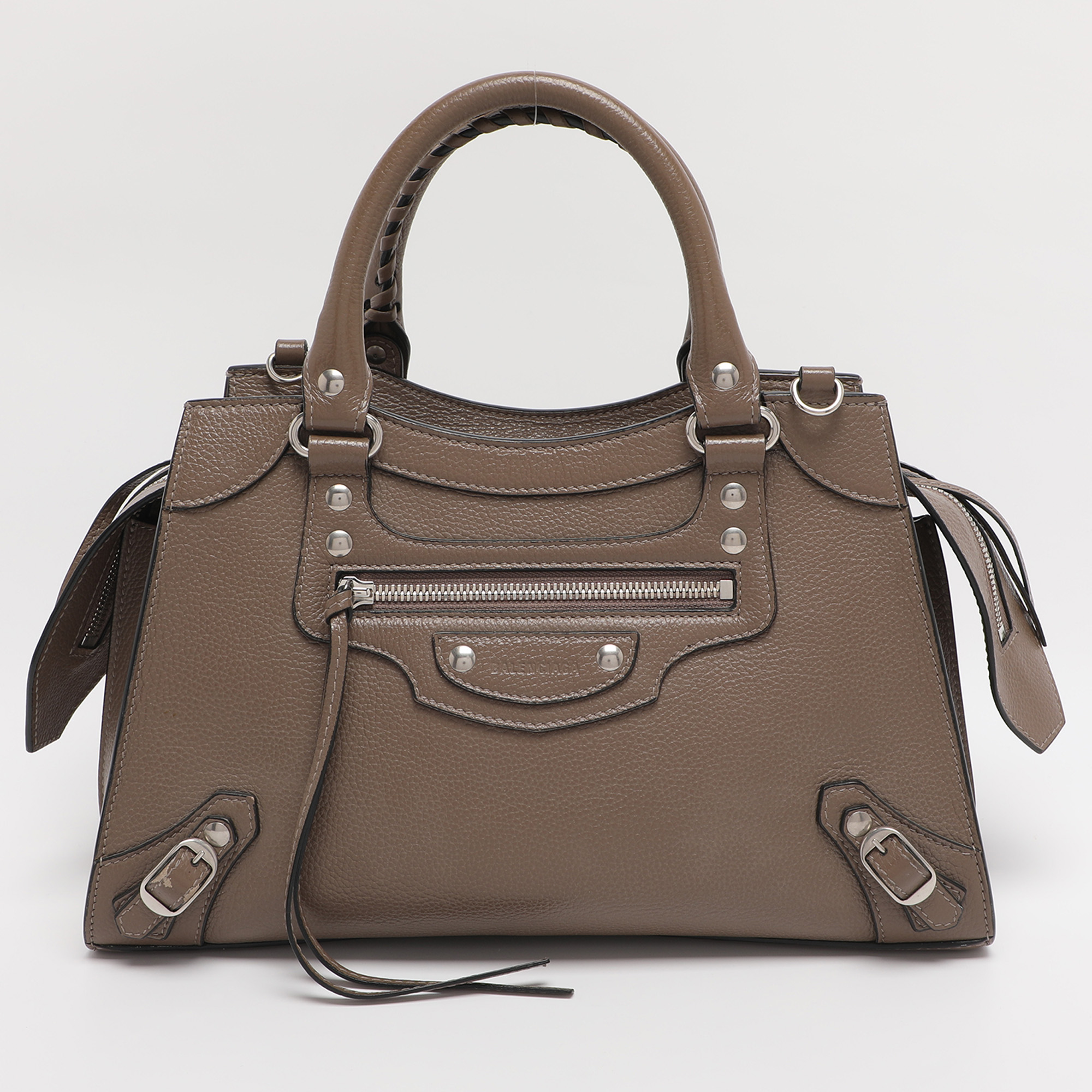 Pre-owned Balenciaga Brown Leather Small Neo Classic Tote
