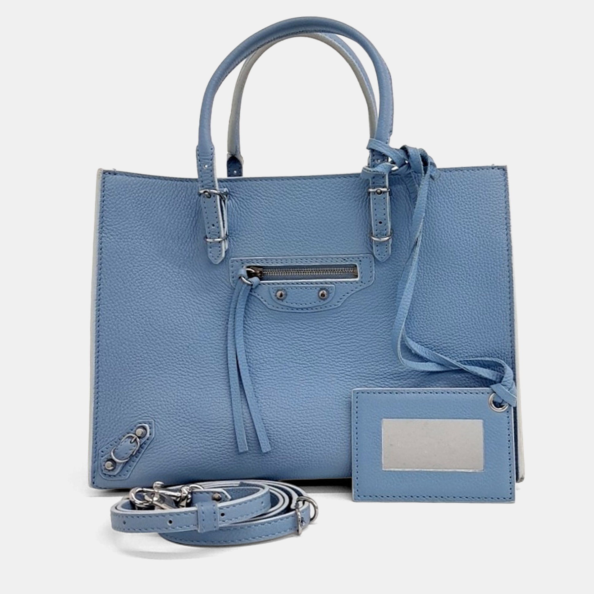 

Balenciaga Blue Leather Papier A6
