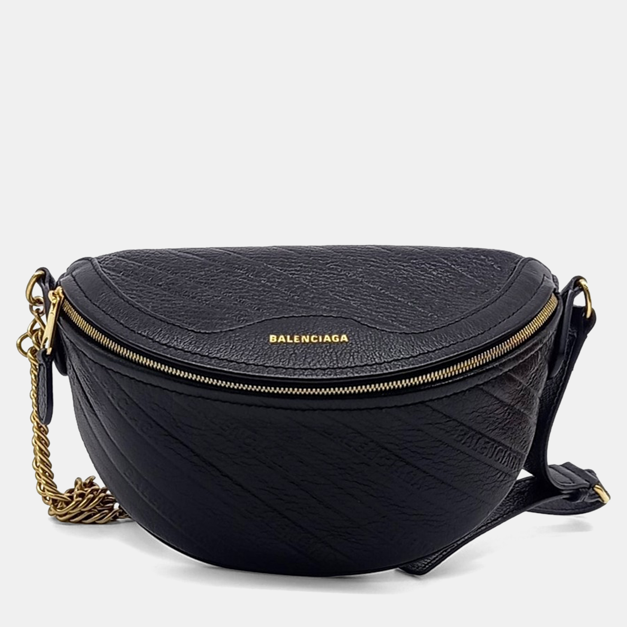 

Balenciaga Black Leather Souvenir Bag