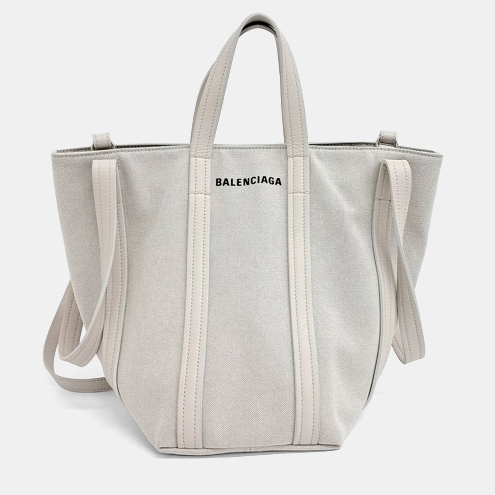 

Balenciaga Cream Fabric Everyday North South Bag