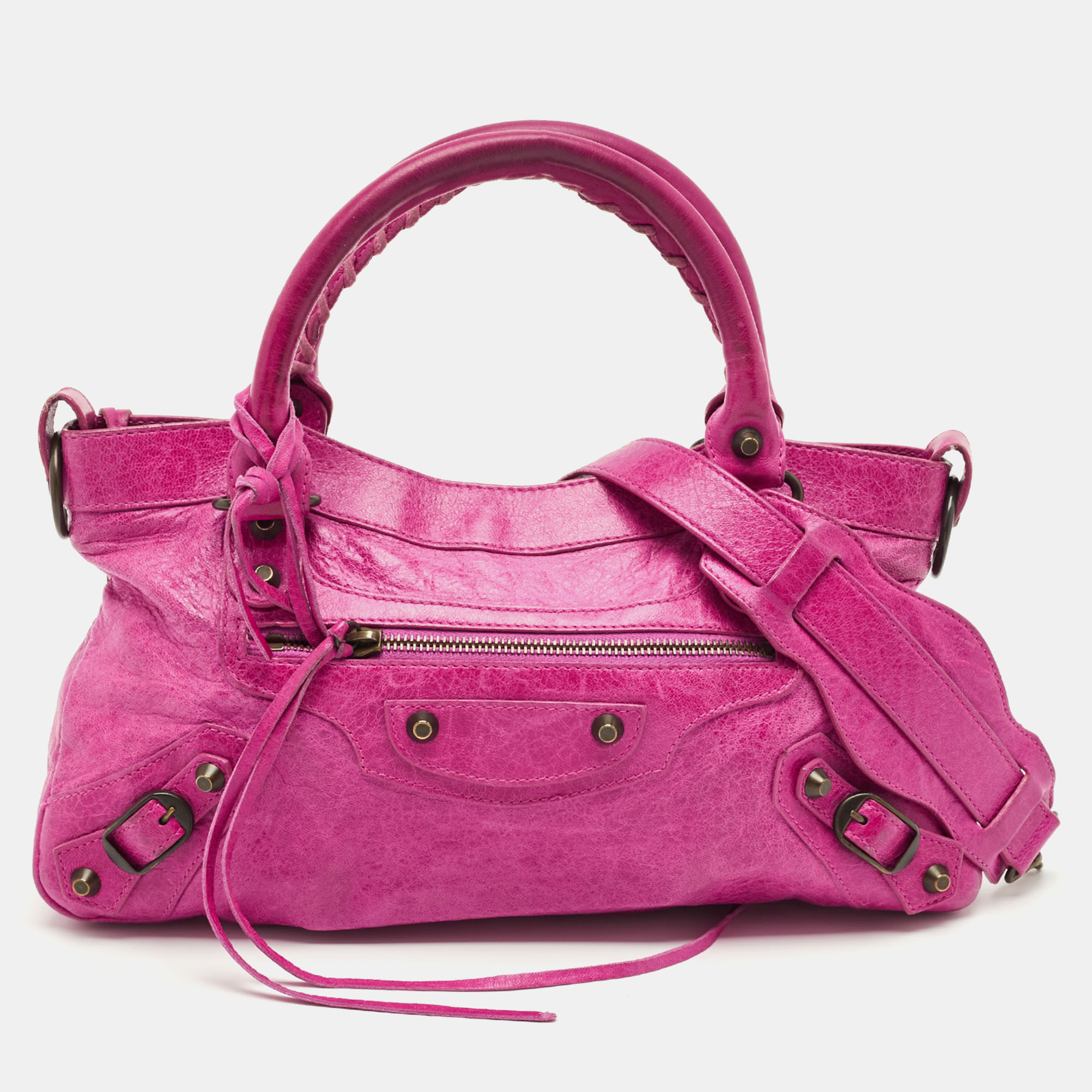 

Balenciaga Magenta Pink Leather Classic First Tote