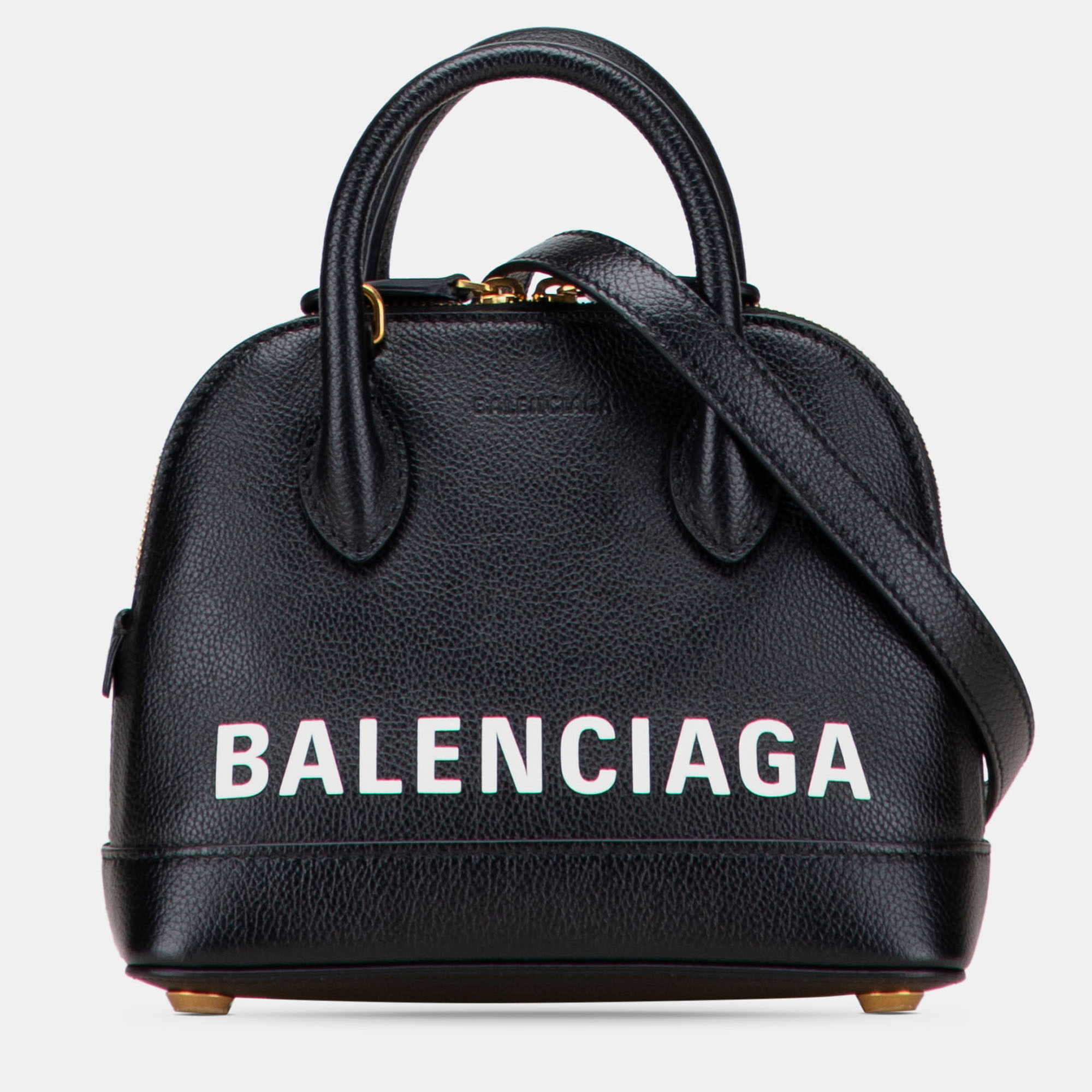 

Balenciaga Black  Calfskin Ville Top Handle Bag