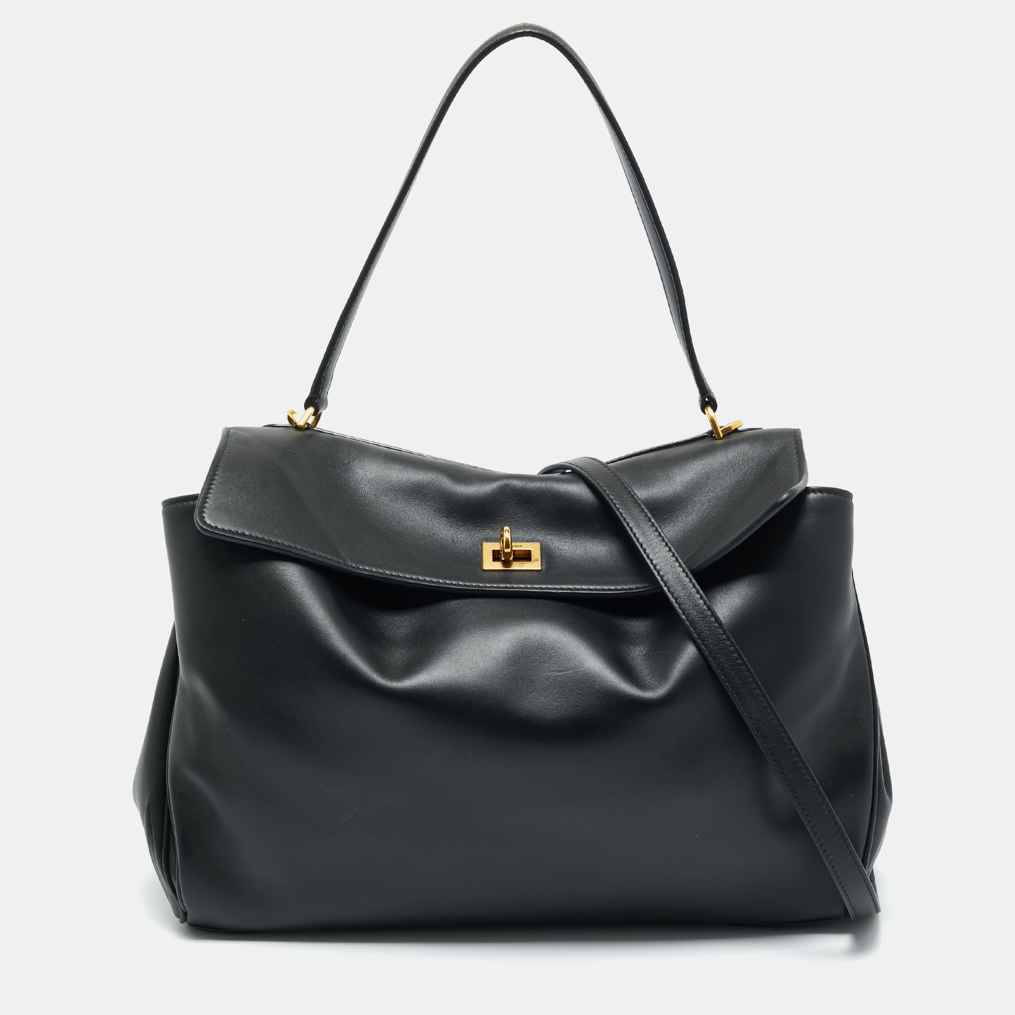 

Balenciaga Black Leather  Rodeo Top Handle Bag