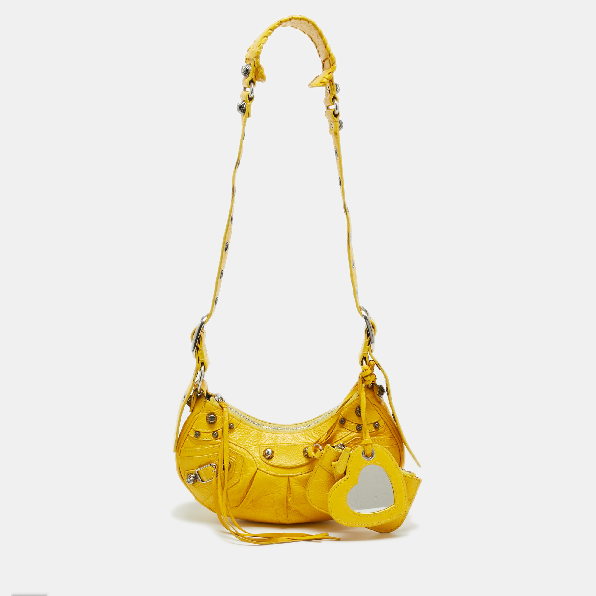 

Balenciaga Yellow Leather  Le Cagole Shoulder Bag