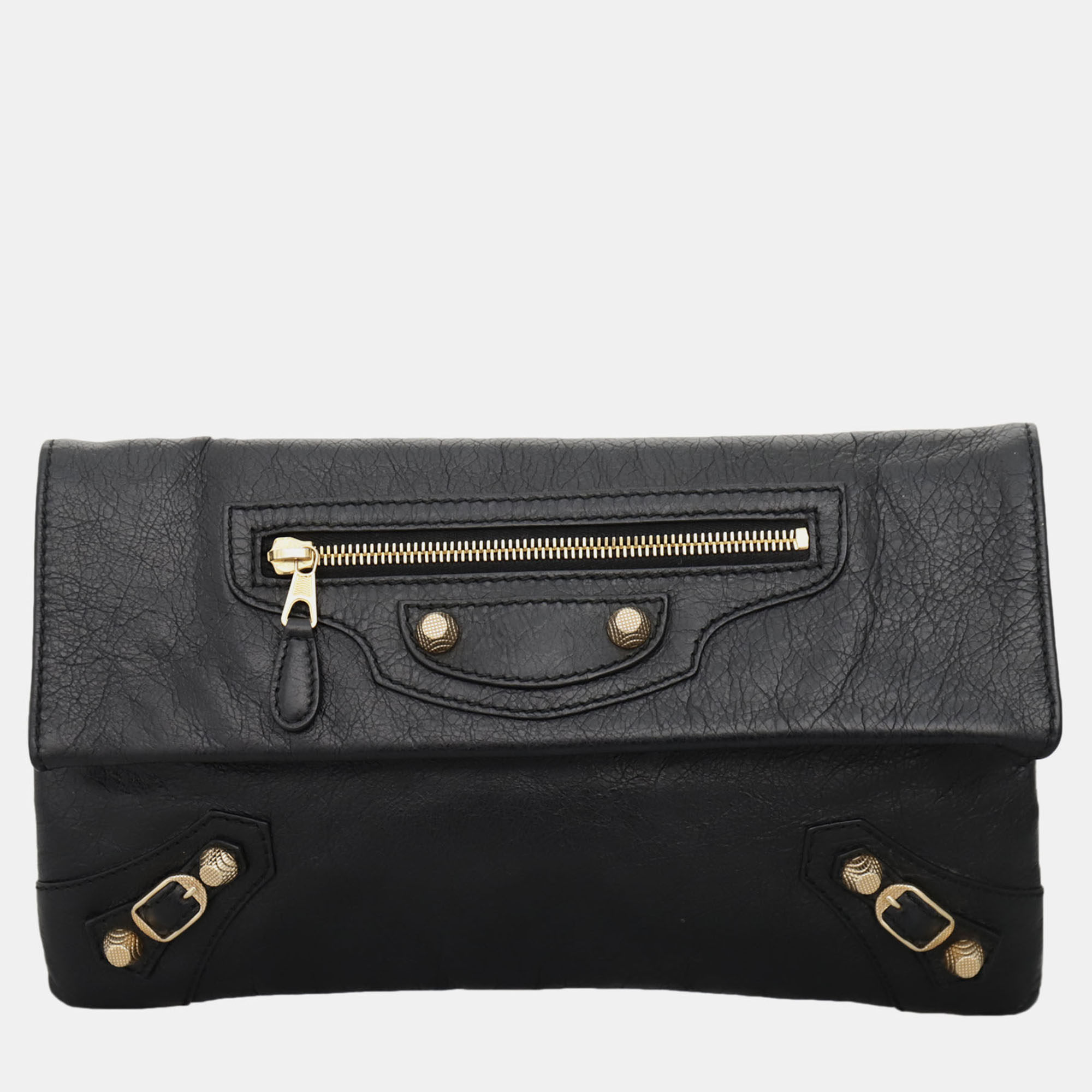Pre-owned Balenciaga City Clutch Bag In Black