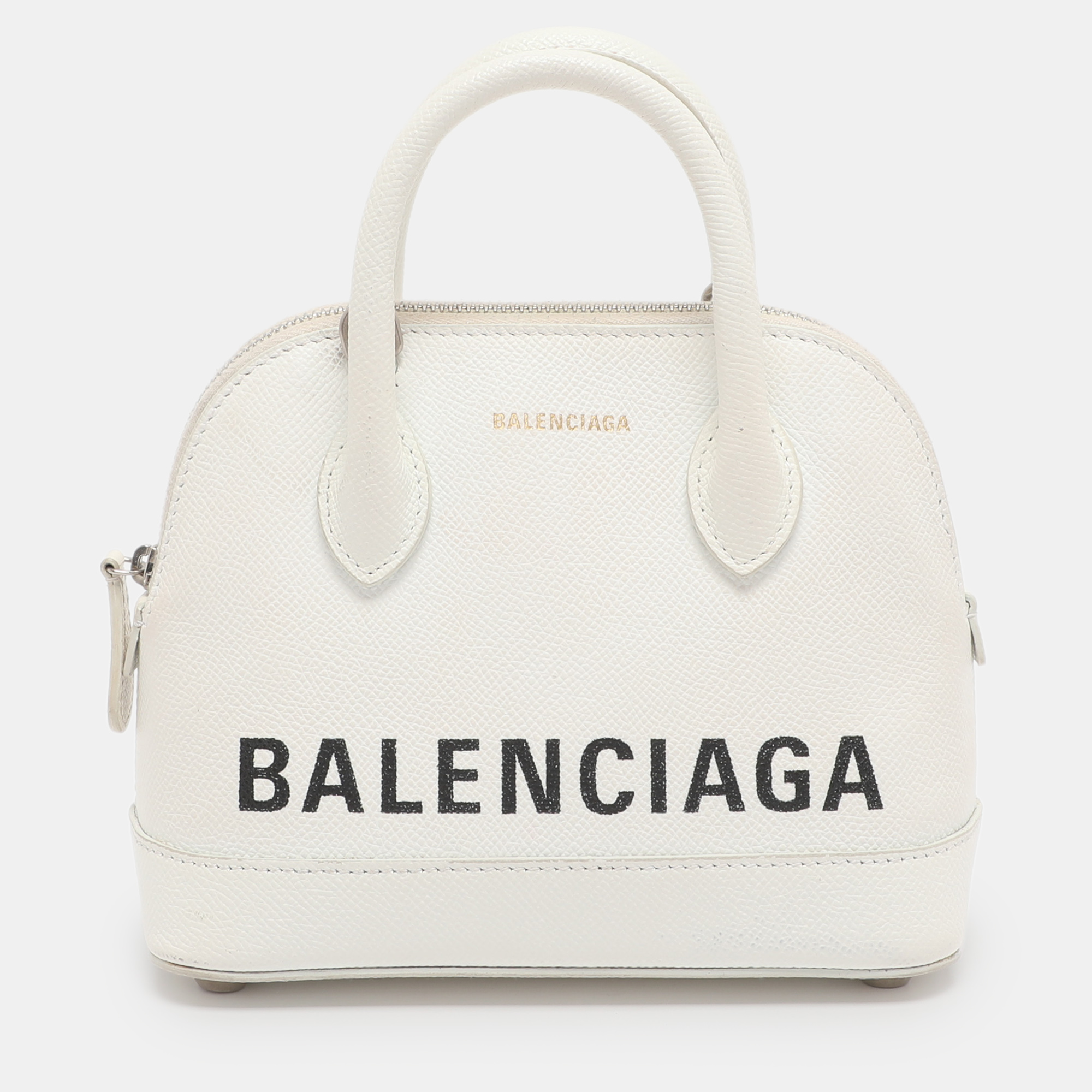 

Balenciaga White Leather  Ville Satchel