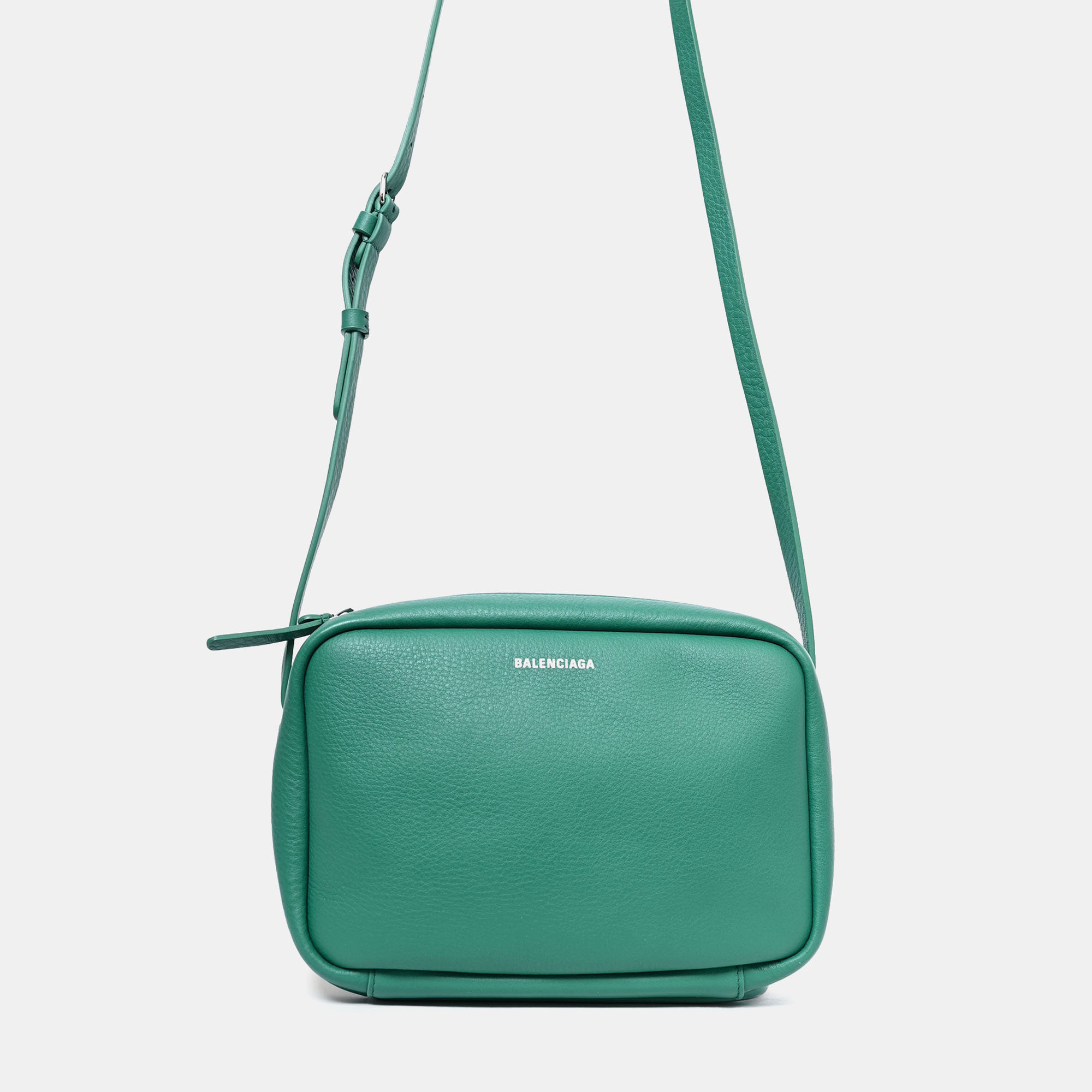 

Balenciaga Green Leather 'Everyday' Crossbody Bag