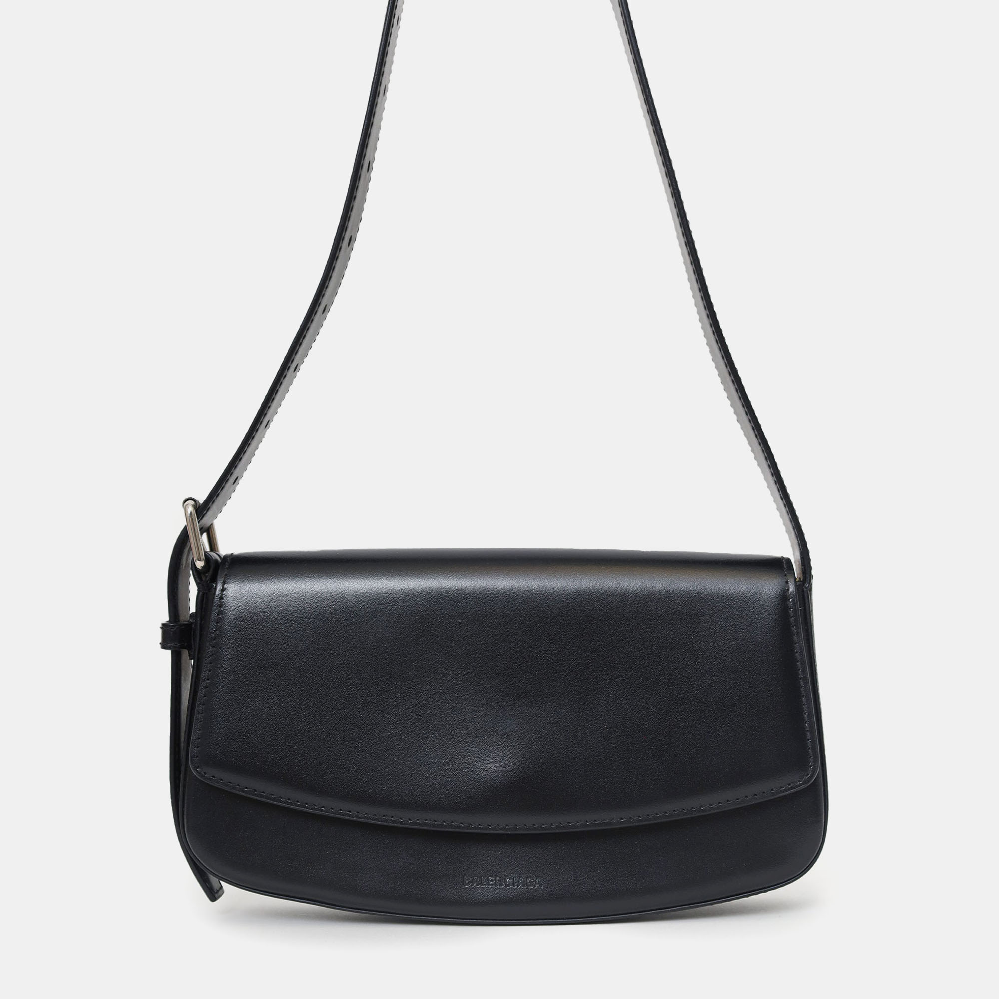 

Balenciaga Black Leather Ghost Sling Bag