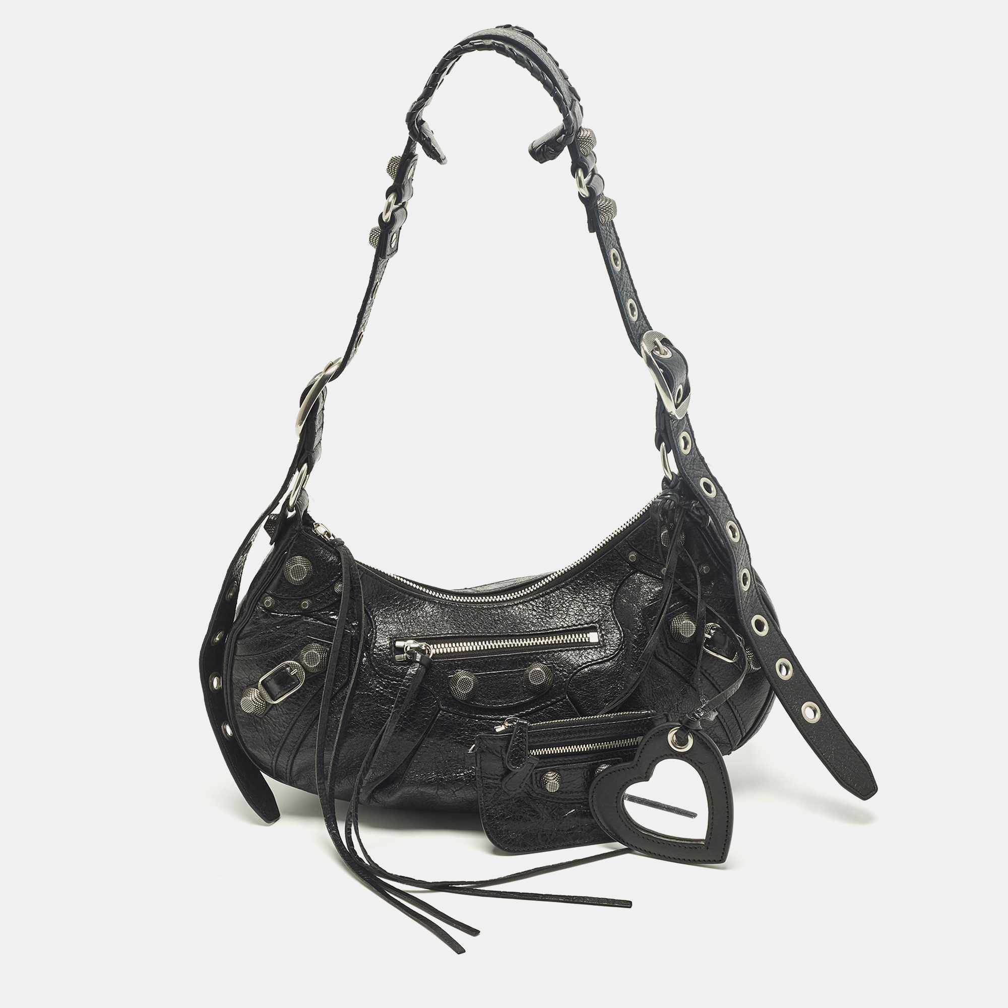 

Balenciaga Le Cagole  Black Leather Shoulder Bag
