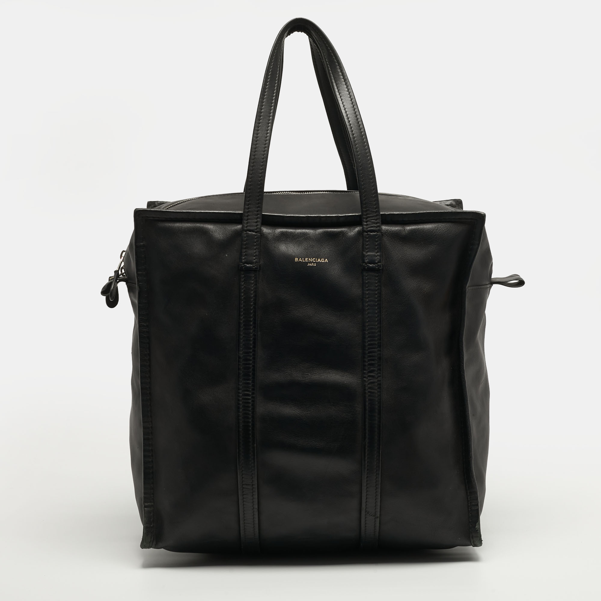 

Balenciaga Bazar  Black Leather Tote