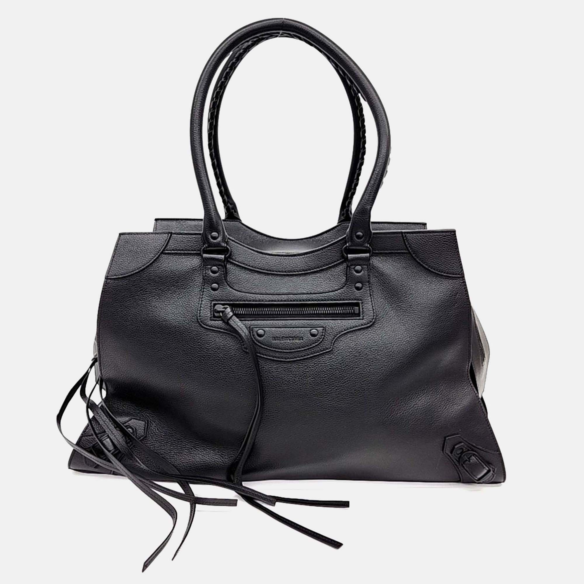 

Balenciaga Black Leather Neo Classic City Bag