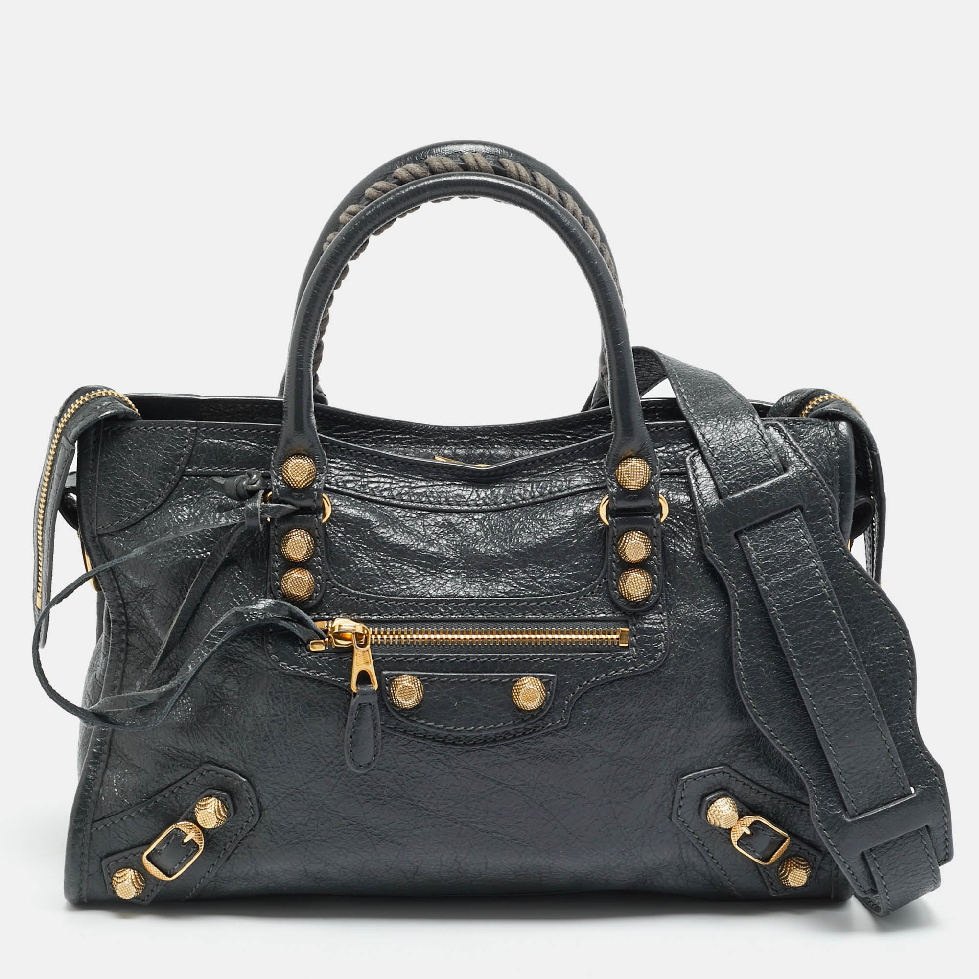 

Balenciaga Classic City RH Small Grey Glossy Leather Tote