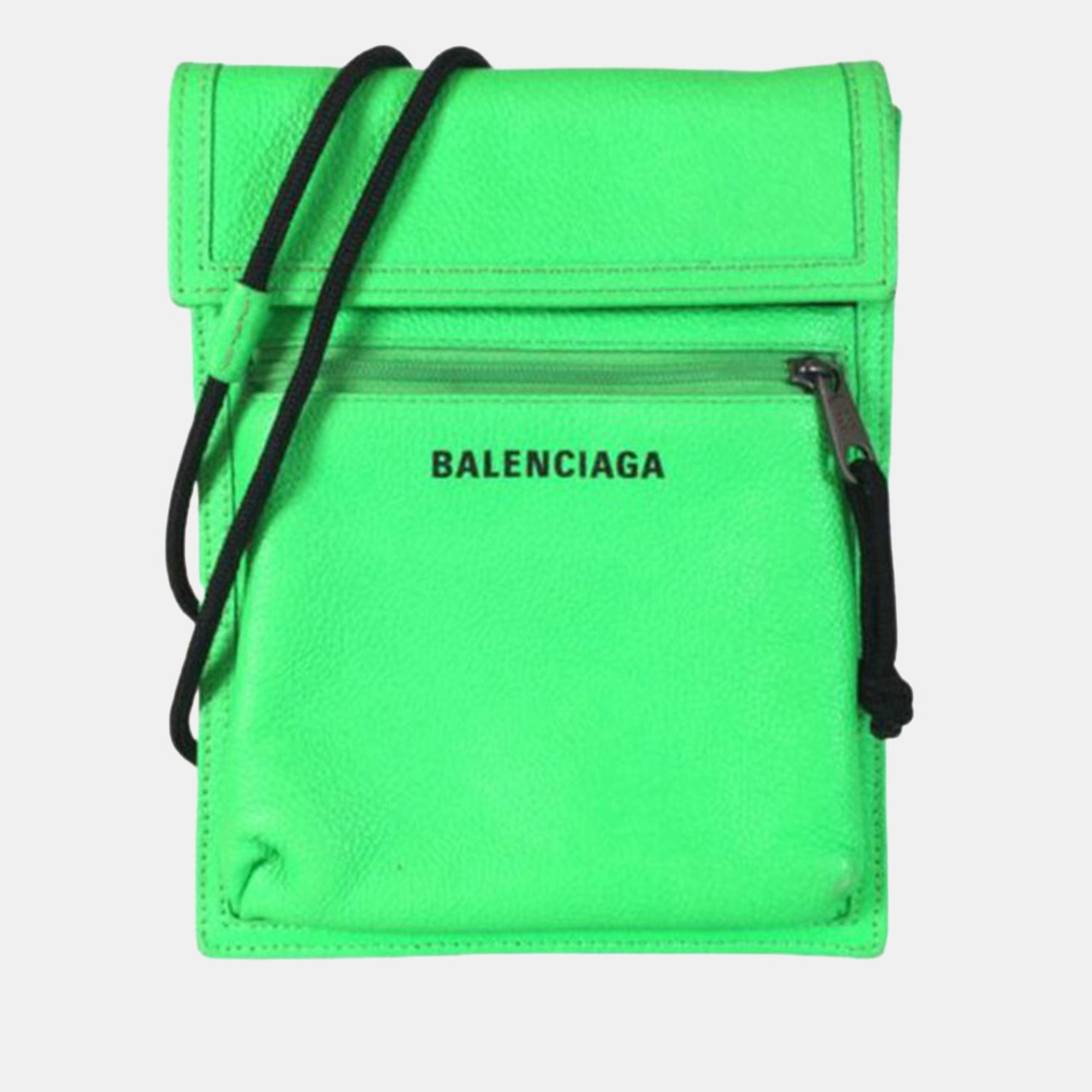 

Balenciaga Crossbody Pouch, Green