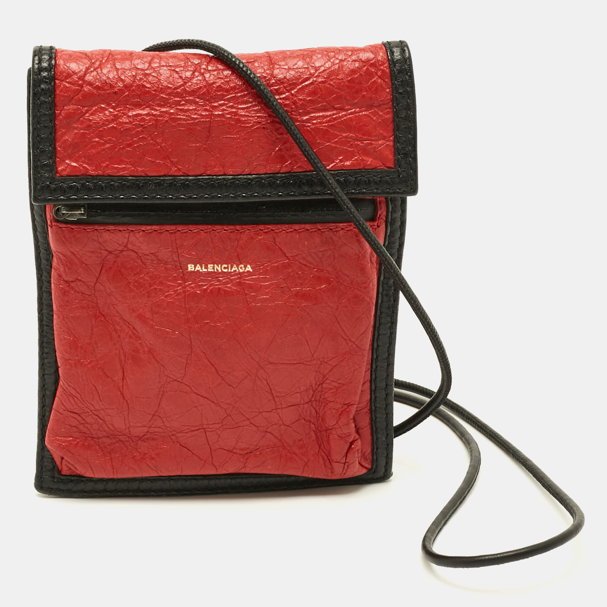 

Balenciaga Explorer Red/Black Leather Crossbody Bag