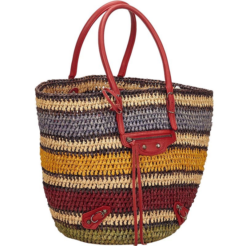 

Balenciaga Classic Panier Basket Bag, Multicolor