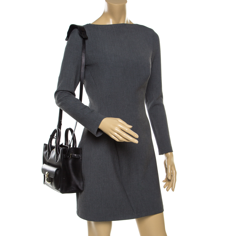 

Balenciaga Black Leather Top Handle Bag