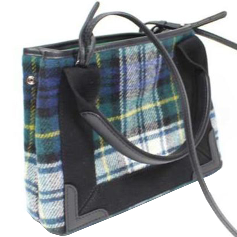 

Balenciaga Green Wool Navy Cabas  Bag