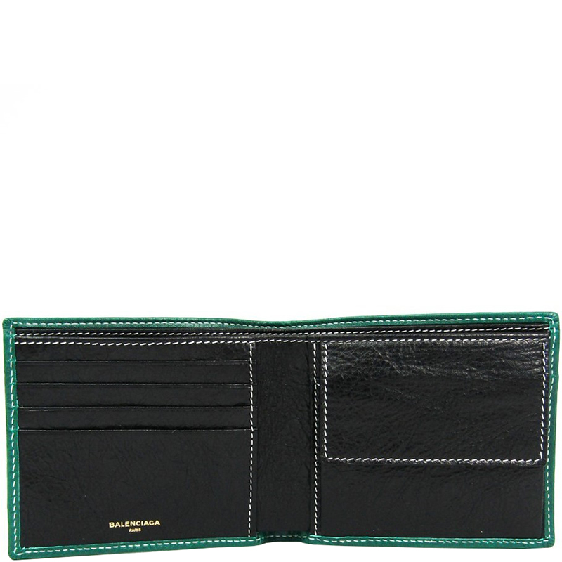 

Balenciaga Tricolor Leather Bazar Bifold Wallet, Multicolor