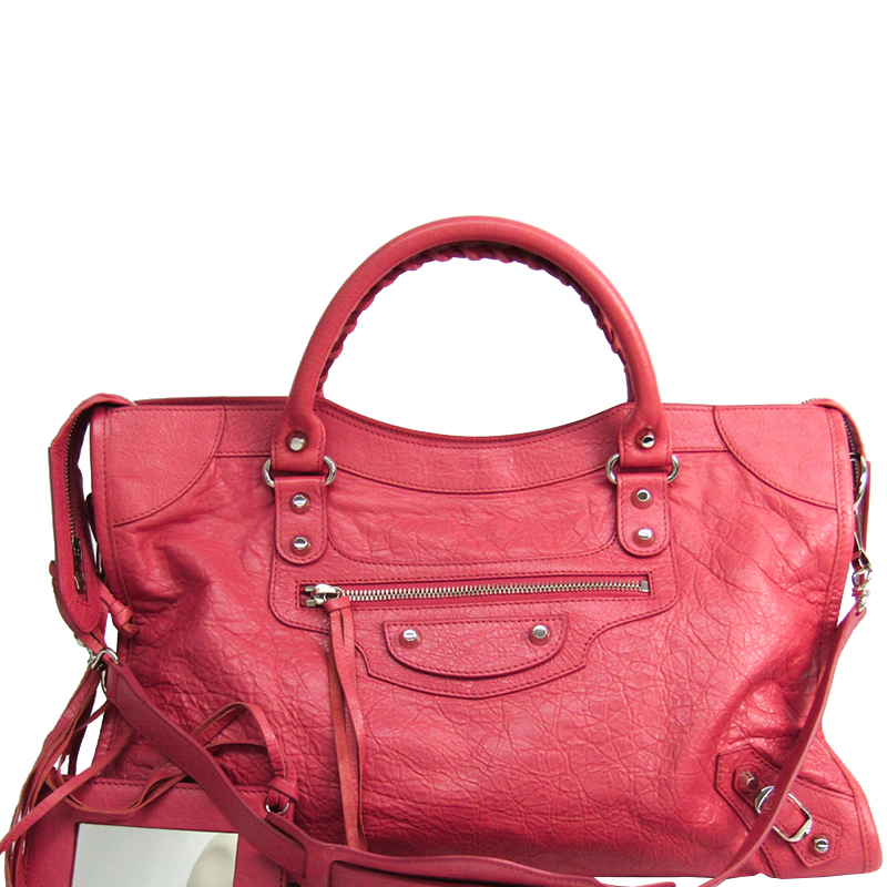 Balenciaga city Pink Leather ref500138  Joli Closet