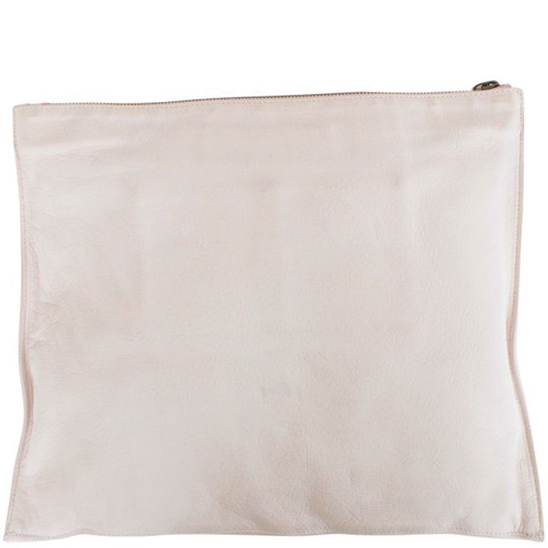 

Balenciaga Pink Leather Papier Flat Messenger Bag
