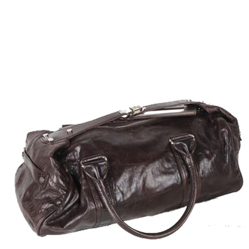 

Balenciaga Dark Brown Leather Flat Bag