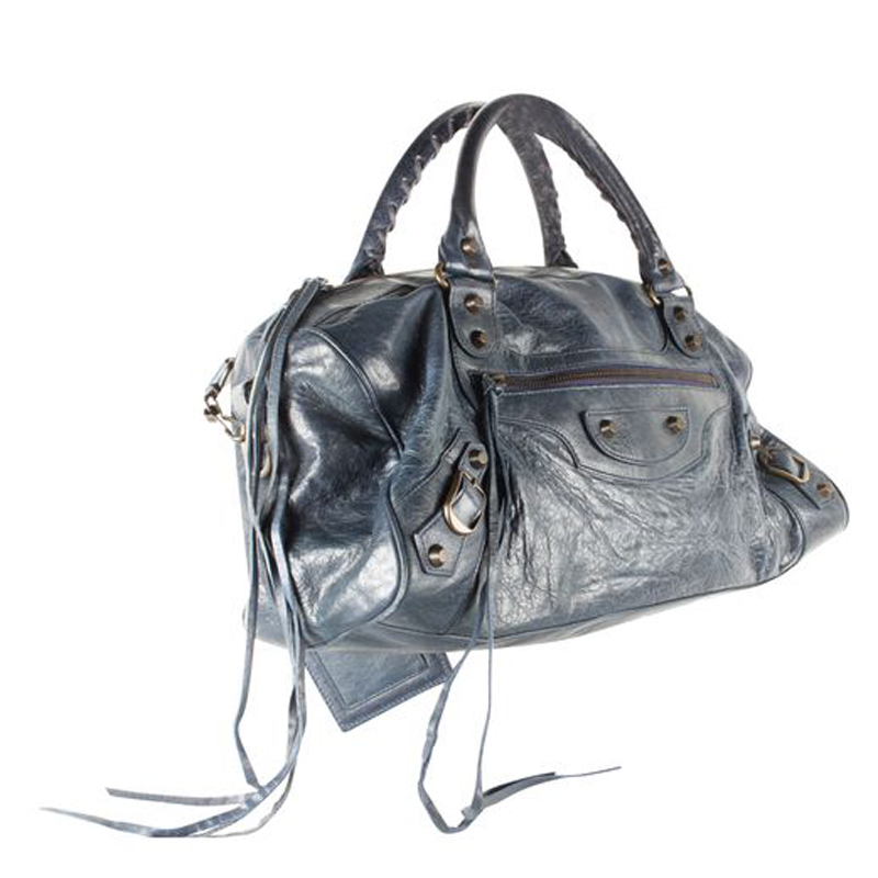 

Balenciaga Blue Leather Classic City Bag