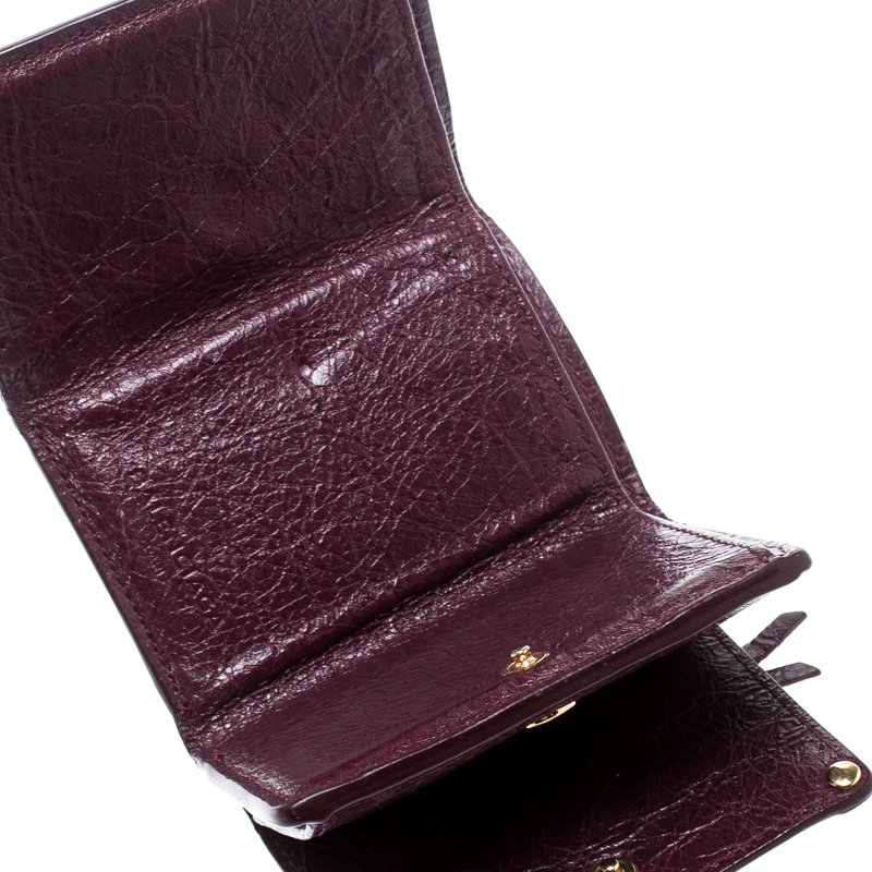 

Balenciaga Grenat Leather City Wallet, Burgundy