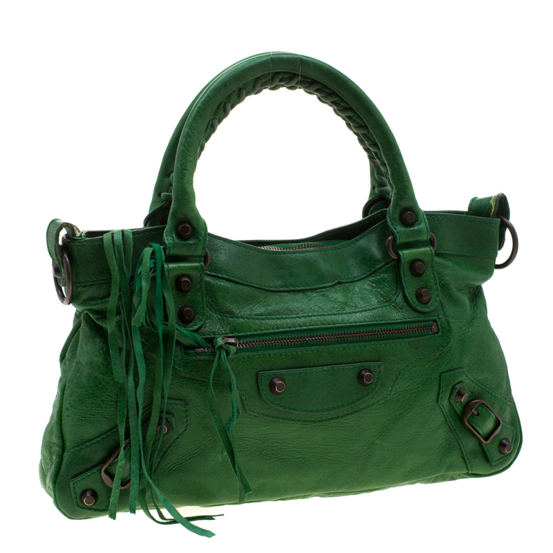 Balenciaga Green Leather RH City Bag Balenciaga | TLC