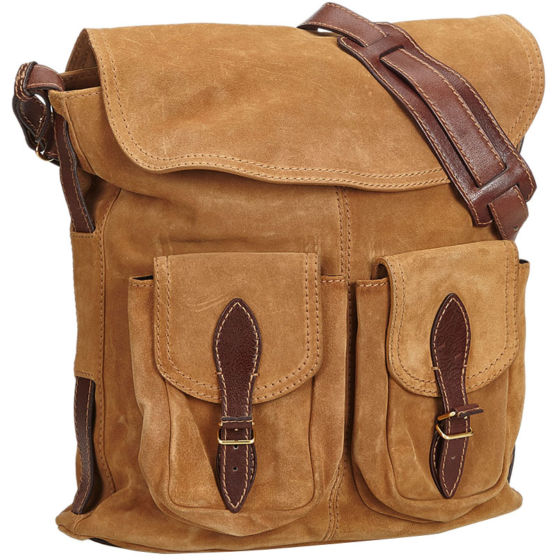 Balenciaga Brown Suede Crossbody Bag