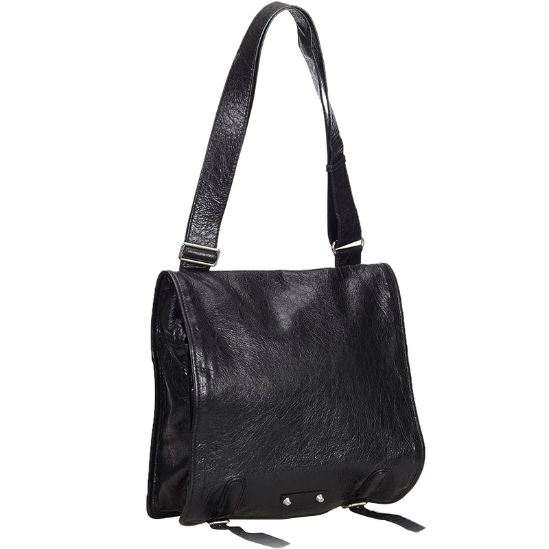 

Balenciaga Black Leather Shoulder Bag