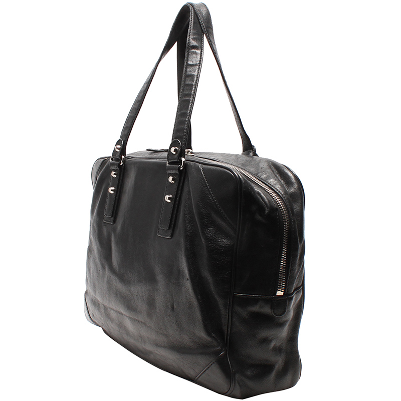 

Balenciaga Black Patent Leather Shoulder Bag