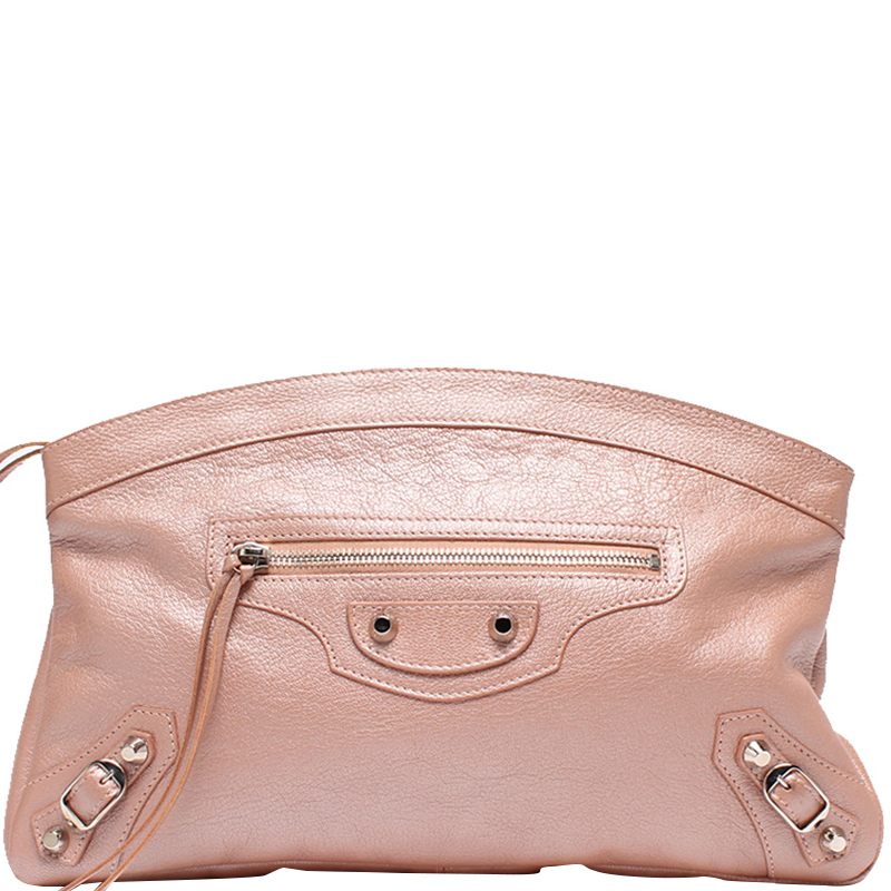 balenciaga pink pouch