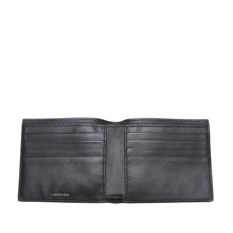 

Balenciaga Black Leather Everyday Square Wallet