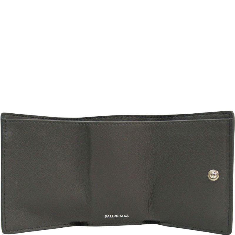 

Balenciaga Gray Leather Paper Mini Wallet, Grey