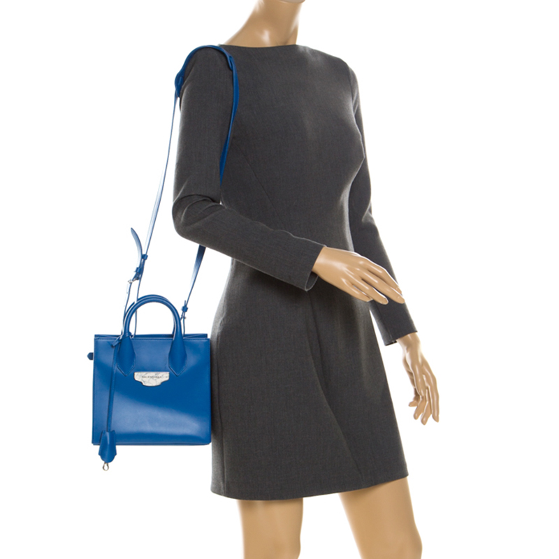 

Balenciaga Blue Leather Mini All Afternoon Tote