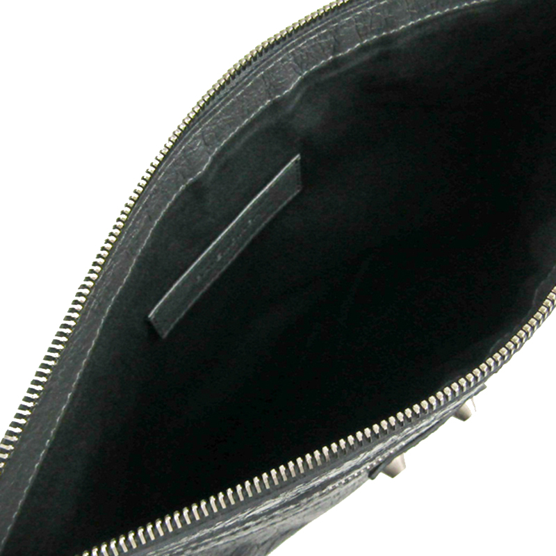 

Balenciaga Black Leather Classic Clip Clutch