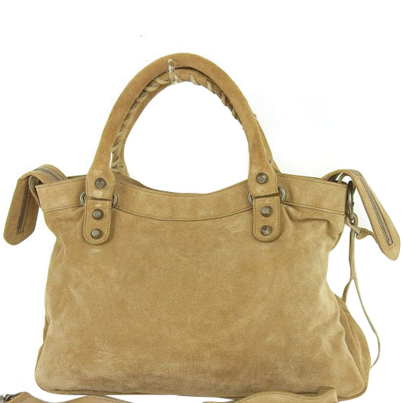 

Balenciaga Beige Suede Leather Shoulder Bag